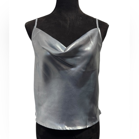 Intimately Free People Sunset Shimmer Woven Cami Silver - Picture 2 of 10